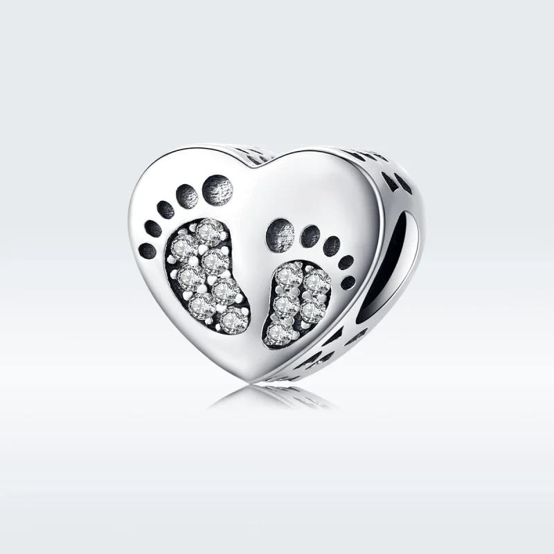 (image for) Pandora Style Silver Footprints Charm - SCC1395 - Product Image