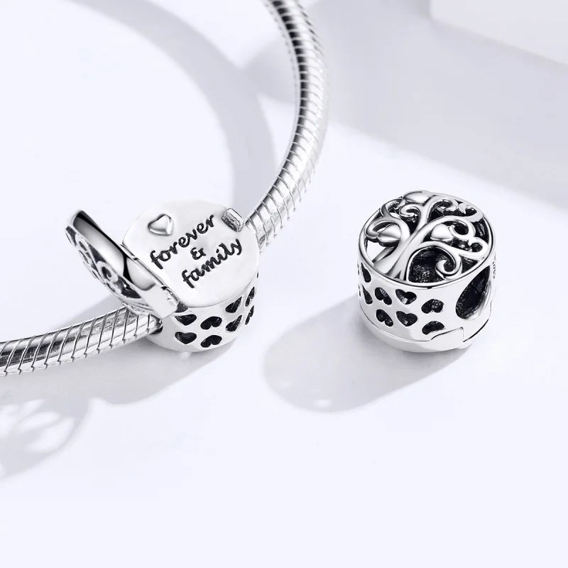 (image for) Pandora Style Silver Forever & Family Charm - SCC1259 - View 5