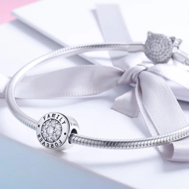 (image for) Pandora Style Silver Forever Home Charm - SCC814 - View 4