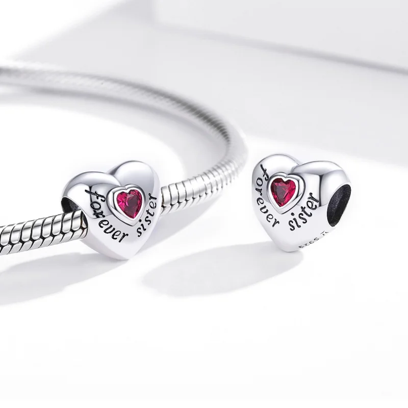 (image for) Pandora Style Silver Forever Love Charm - SCC1835 - View 4