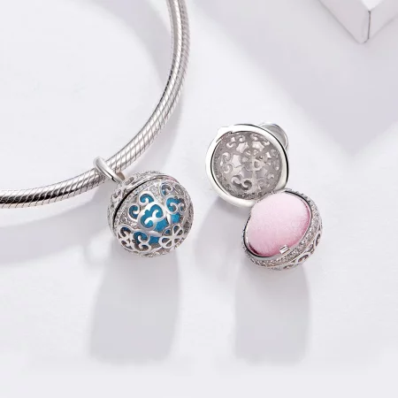 Pandora Style Silver Fragrant Ball Charm - SCC1198