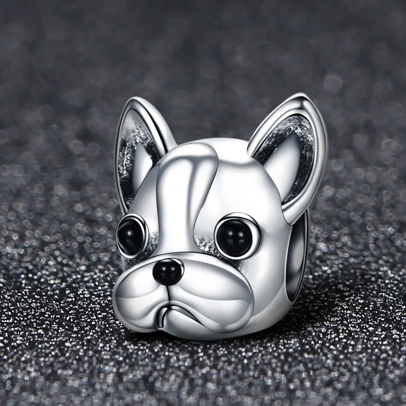 (image for) Pandora Style Silver French Bulldog Charm - SCC315 - View 2