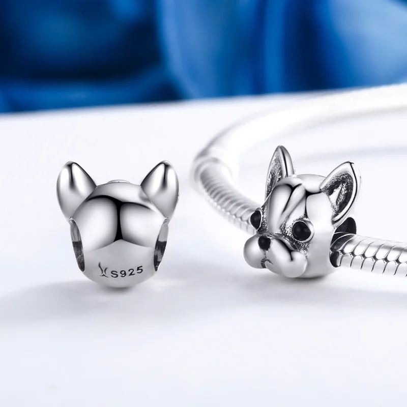(image for) Pandora Style Silver French Bulldog Charm - SCC315 - View 5