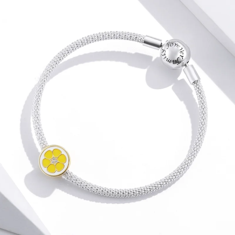 (image for) Pandora Style Silver Fresh Lemon Charm - SCC1590 - View 4