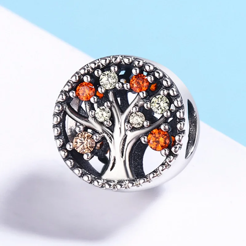 (image for) Pandora Style Silver Fruit of Autumn Charm - SCC219 - View 3