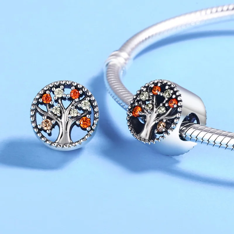 (image for) Pandora Style Silver Fruit of Autumn Charm - SCC219 - View 5