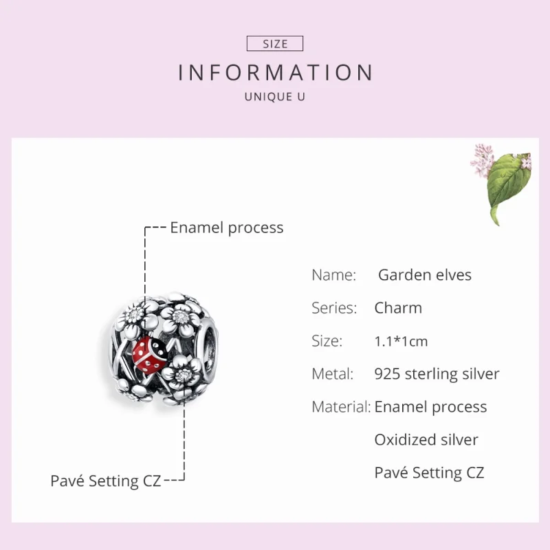 (image for) Pandora Style Silver Garden Elves Charm - SCC1641 - View 7