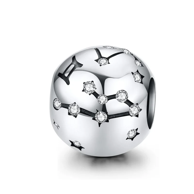 (image for) Pandora Style Silver Gemini Charm - SCC1218-3 - Product Image