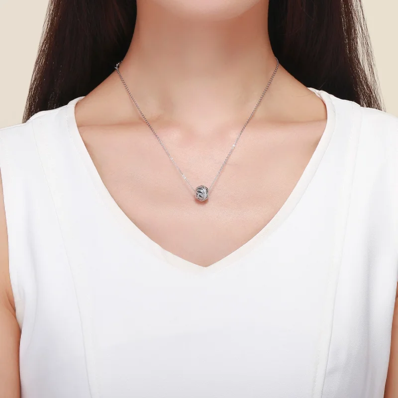 (image for) Pandora Style Silver Gently Love Charm - SCC1065 - View 4