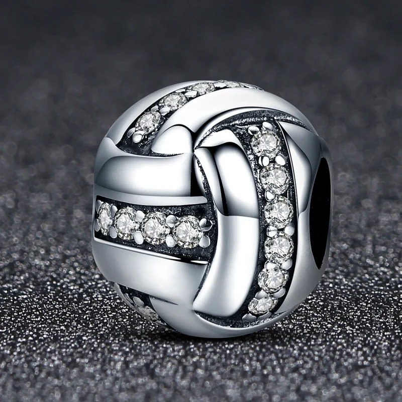 (image for) Pandora Style Silver Glittering Complex Charm - SCC302 - View 2