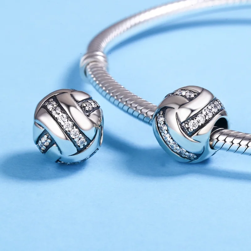 (image for) Pandora Style Silver Glittering Complex Charm - SCC302 - View 5