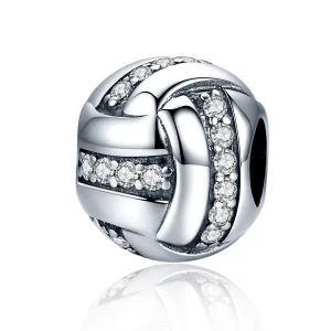 (image for) Pandora Style Silver Glittering Complex Charm - SCC302