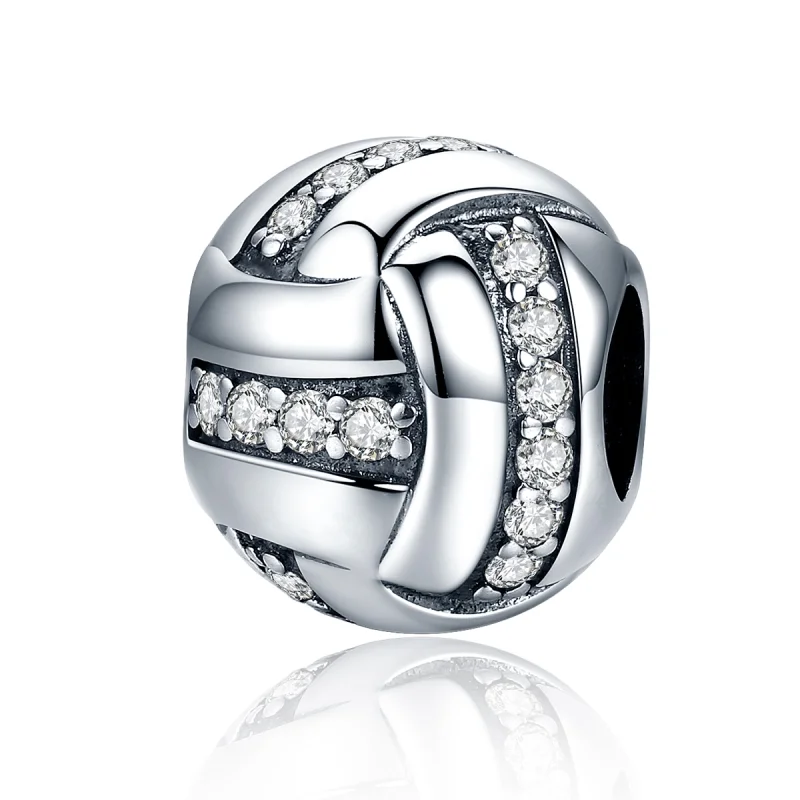 (image for) Pandora Style Silver Glittering Complex Charm - SCC302 - Product Image