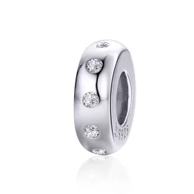 Pandora Style Silver Glittering Spacer - SCC1171