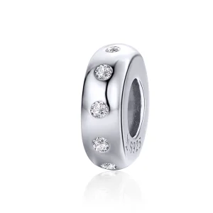 (image for) Pandora Style Silver Glittering Spacer - SCC1171