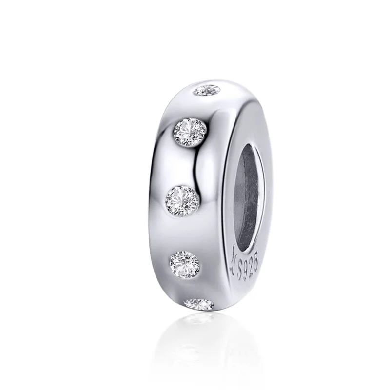 (image for) Pandora Style Silver Glittering Spacer - SCC1171 - Product Image