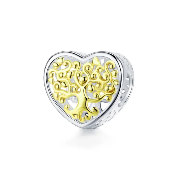 (image for) Pandora Style Silver & Gold-Plated Life Tree Charm - SCC1264