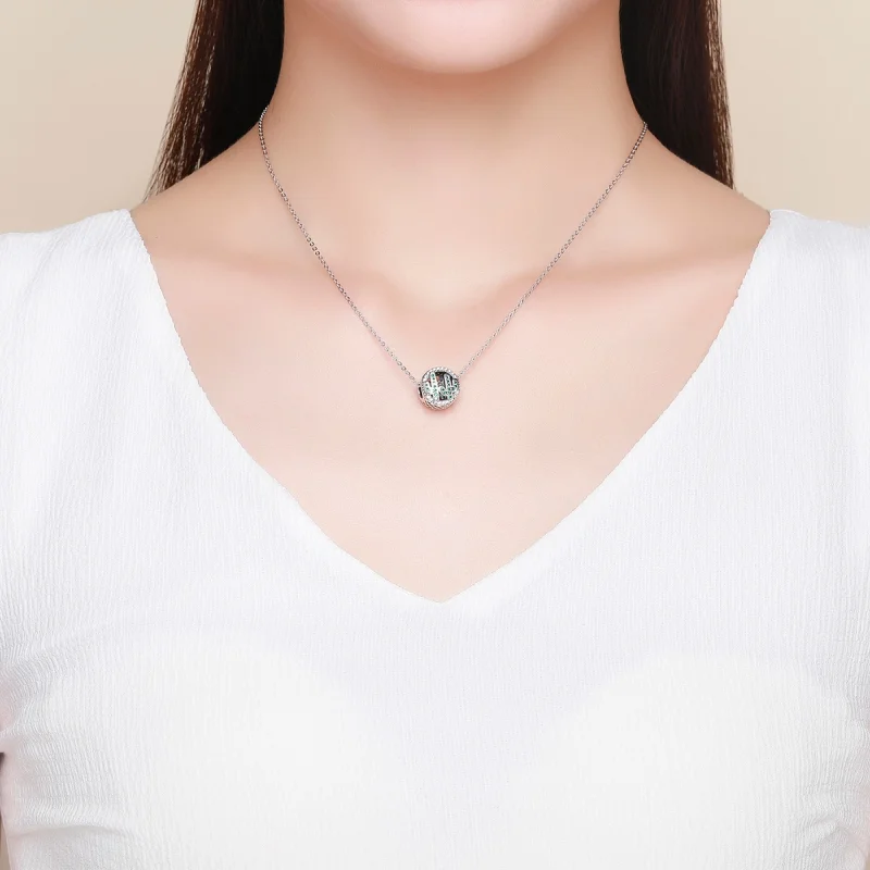 (image for) Pandora Style Silver Green Vibrant Cactus Charm - SCC918 - View 5