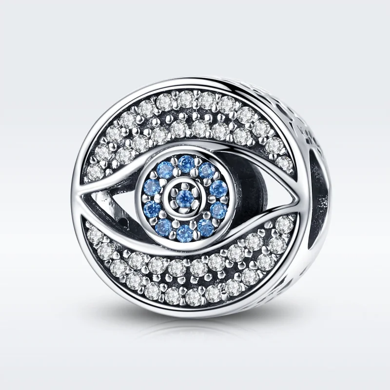 (image for) Pandora Style Silver Guardian Eye Charm - SCC565 - View 2