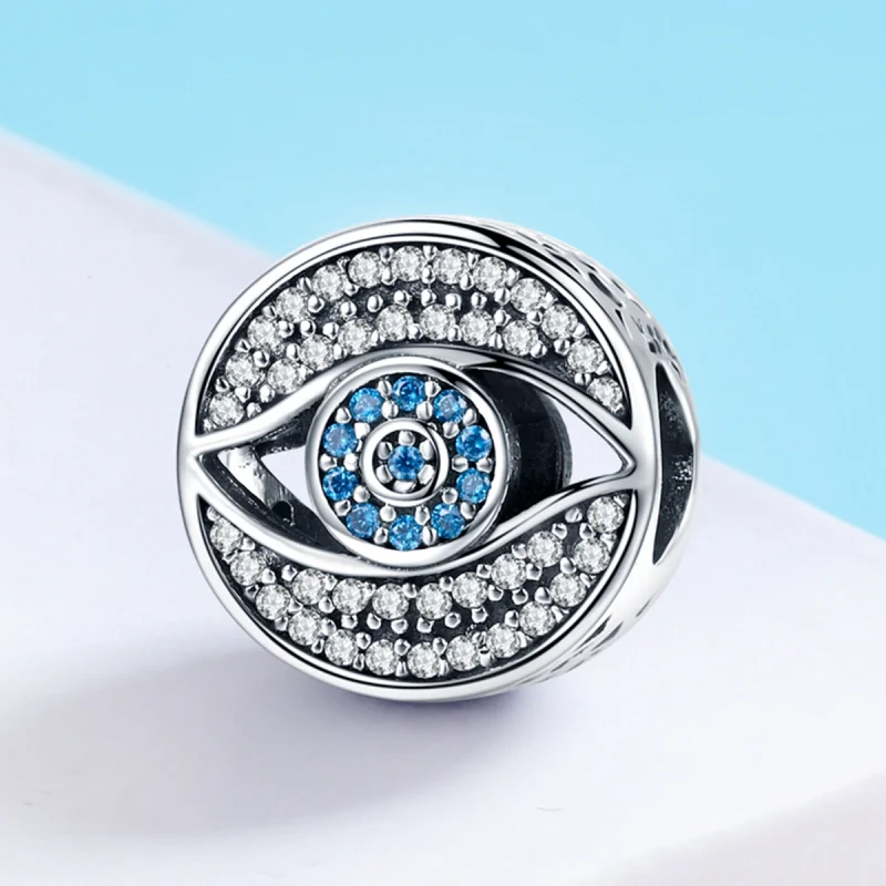 (image for) Pandora Style Silver Guardian Eye Charm - SCC565 - View 3