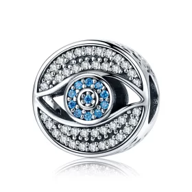 Pandora Style Silver Guardian Eye Charm - SCC565 Pandora Style Silver Guardian Eye Charm - SCC565