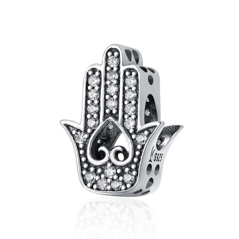(image for) Pandora Style Silver Hamsa Charm - SCC225 - Product Image