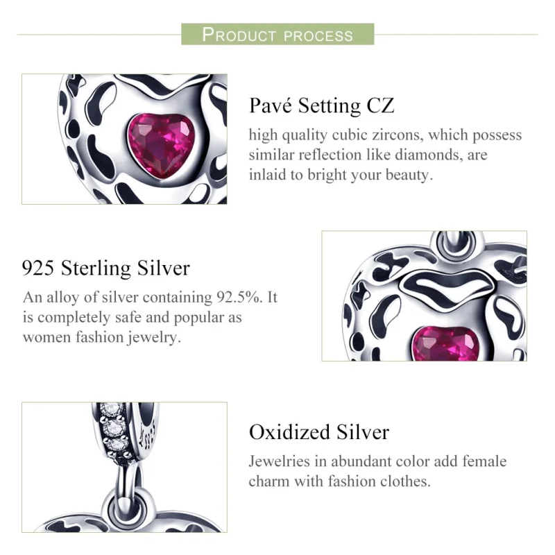(image for) Pandora Style Silver Happiness Dangle - SCC1007 - View 2