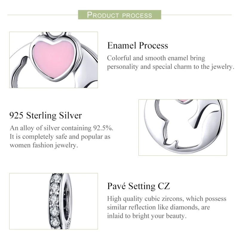 (image for) Pandora Style Silver Happy Kitty Dangle Charm - SCC1140 - View 4