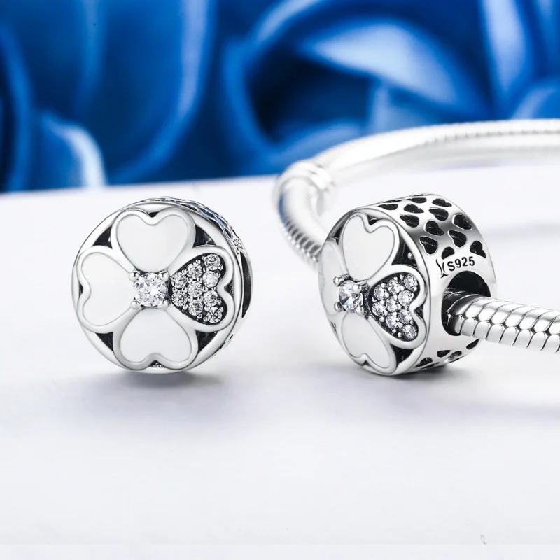 (image for) Pandora Style Silver Happy Petals Charm - SCC250 - View 4