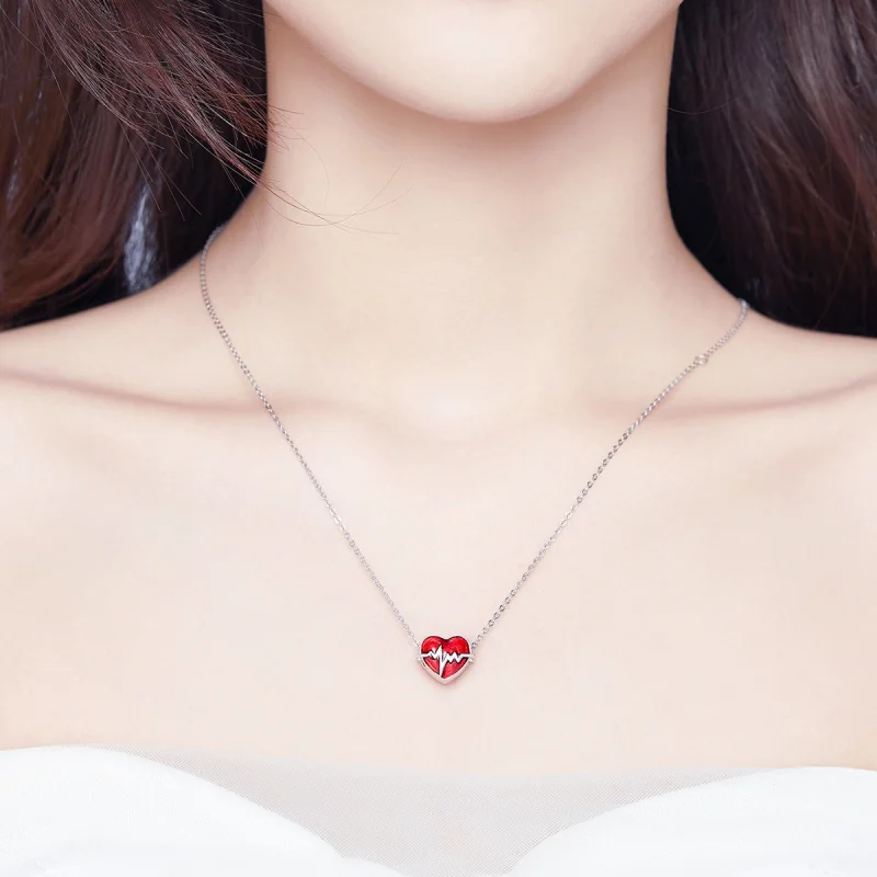 (image for) Pandora Style Silver Heartbeats Time Charm - SCC1151 - View 3