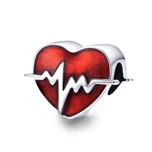 (image for) Pandora Style Silver Heartbeats Time Charm - SCC1151