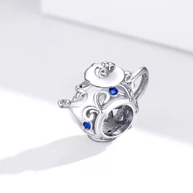 Pandora Style Silver Hollow Teapot Charm - BSC274 Pandora Style Silver Hollow Teapot Charm - BSC274
