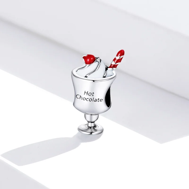 (image for) Pandora Style Silver Hot Chocolate Charm - SCC1495 - View 2
