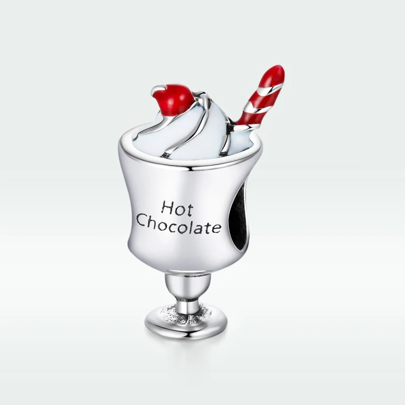 (image for) Pandora Style Silver Hot Chocolate Charm - SCC1495 - View 5