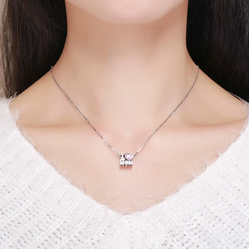 (image for) Pandora Style Silver I Love Mom Charm - SCC579 - View 7