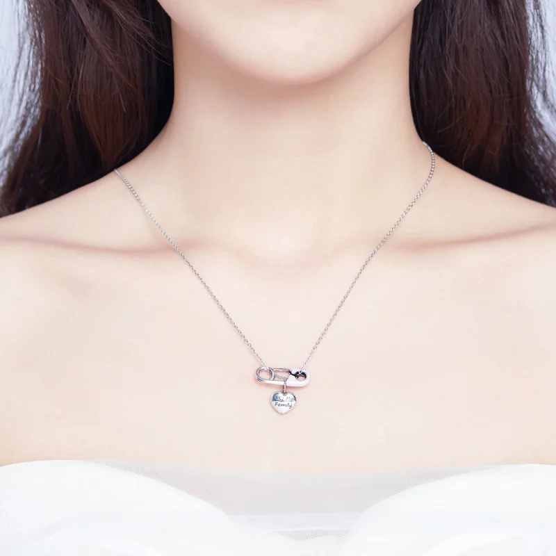 (image for) Pandora Style Silver I Love My Family Dangle - SCC1145 - View 3