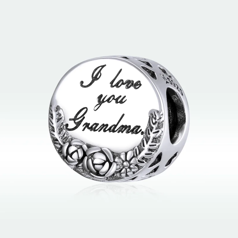 (image for) Pandora Style Silver I Love You Grandma Gigi Charm - SCC1762 - View 5