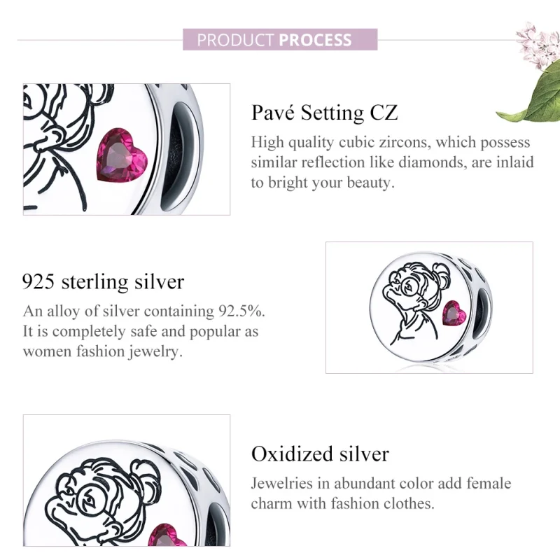 (image for) Pandora Style Silver I Love You Grandma Gigi Charm - SCC1762 - View 8