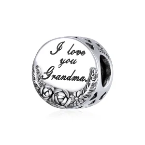 (image for) Pandora Style Silver I Love You Grandma Gigi Charm - SCC1762