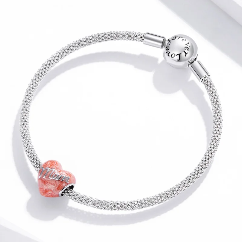(image for) Pandora Style Silver In Memory of Mom Charm - SCC1793 - View 3