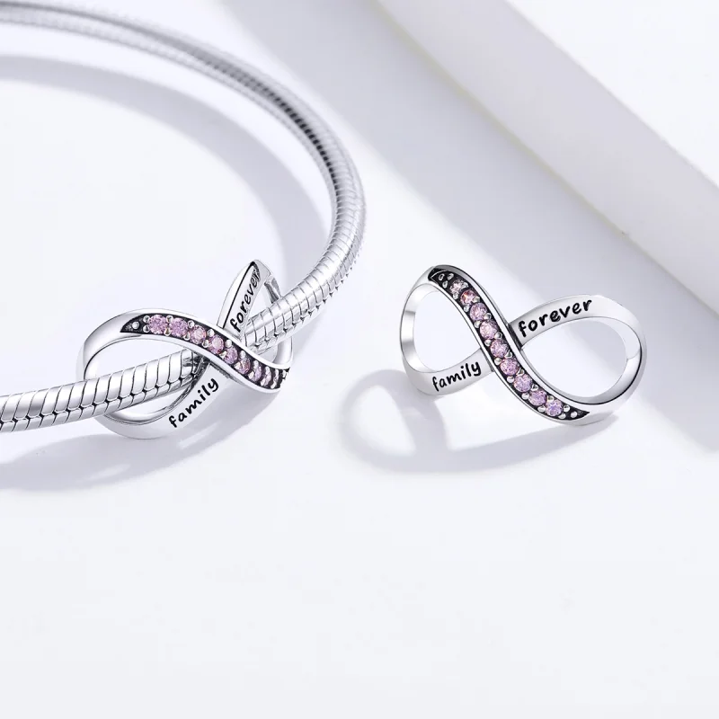 (image for) Pandora Style Silver Infinity Charm - SCC1146-Pk - View 6