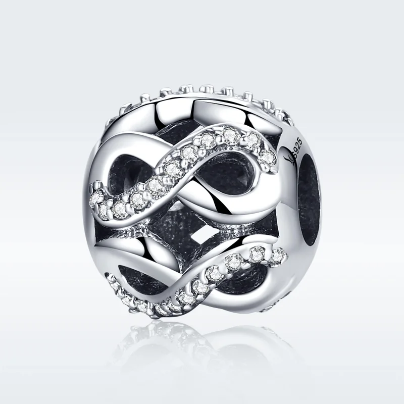 (image for) Pandora Style Silver Infinity Charm - SCC141 - View 2