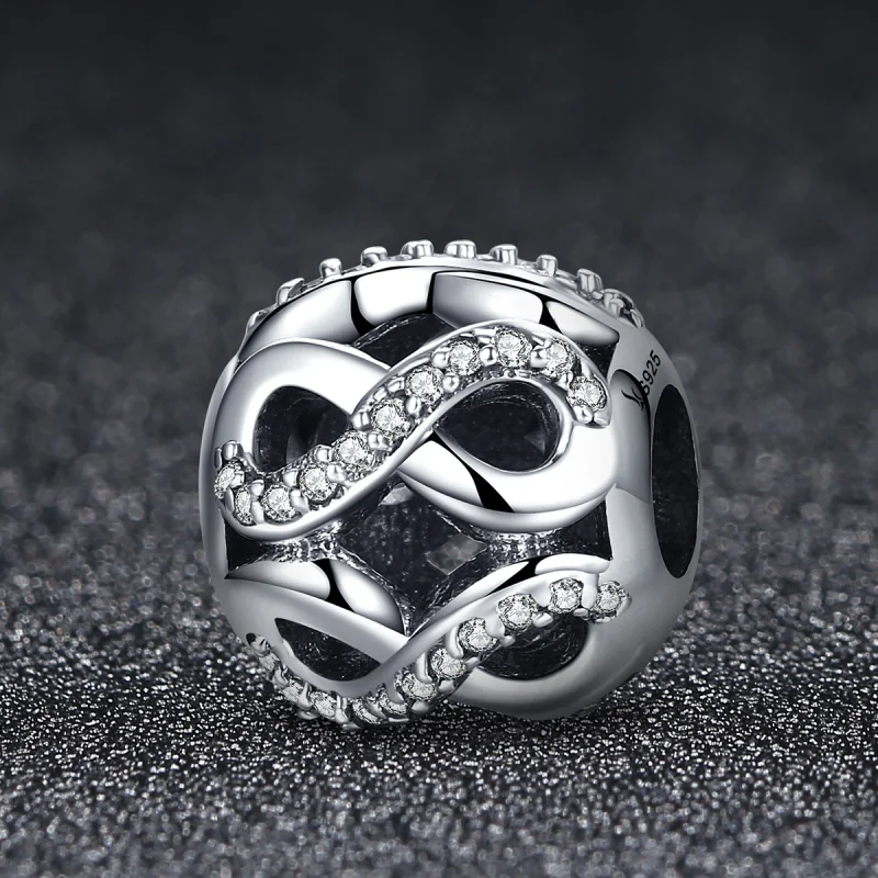 (image for) Pandora Style Silver Infinity Charm - SCC141 - View 3