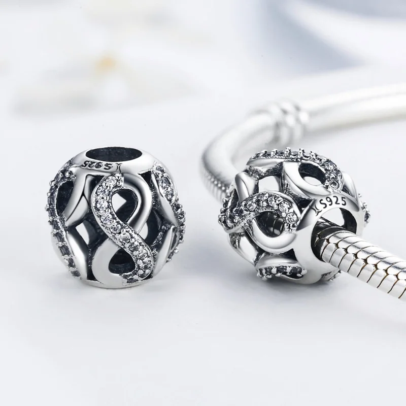 (image for) Pandora Style Silver Infinity Charm - SCC141 - View 5