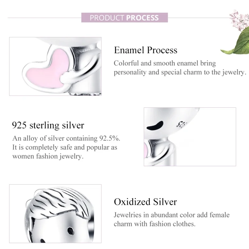 (image for) Pandora Style Silver Its A Boy Charm - SCC1334 - View 8