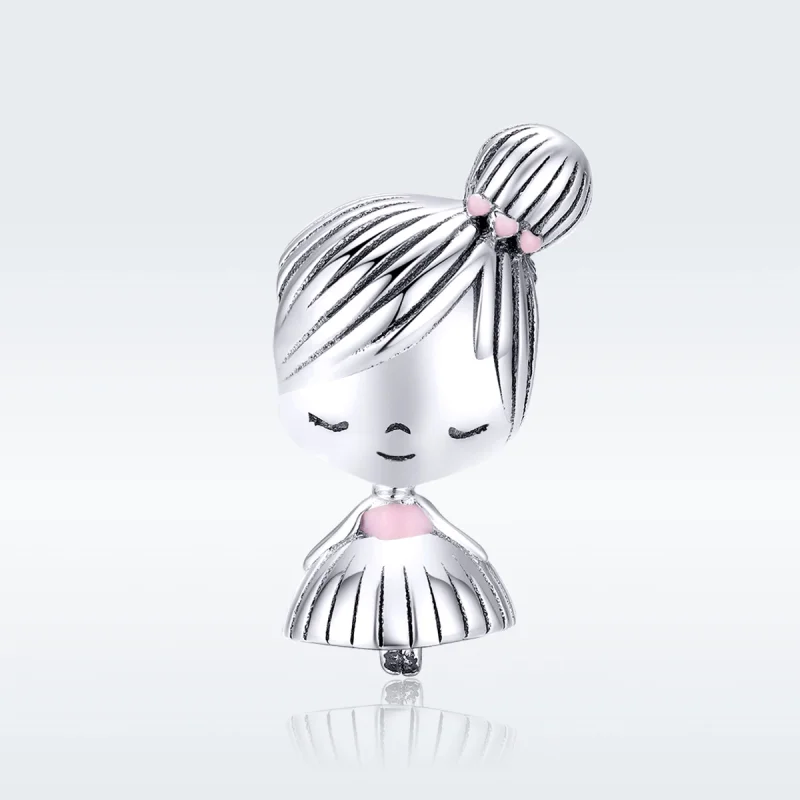 (image for) Pandora Style Silver Its A Girl Charm - SCC1335 - View 5
