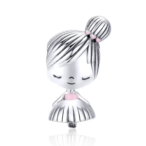 Pandora Style Silver Its A Girl Charm - SCC1335 (image for) Pandora Style Silver Its A Girl Charm - SCC1335