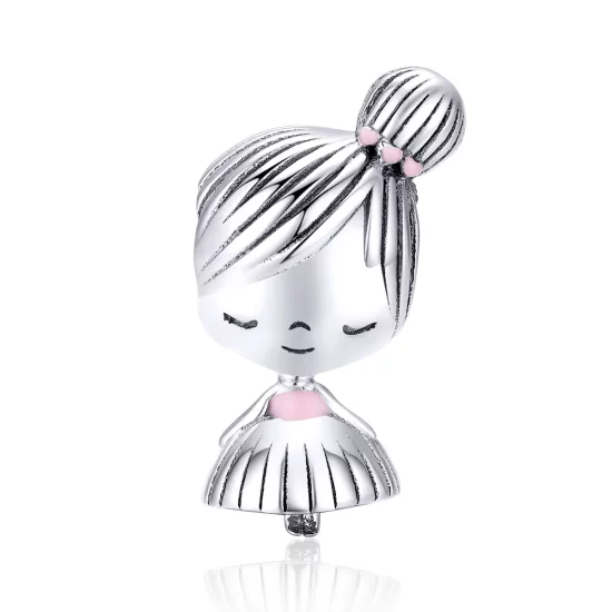 Pandora Style Silver Its A Girl Charm - SCC1335