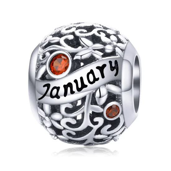(image for) Pandora Style Silver January Birthstone Charm - SCC1385-1