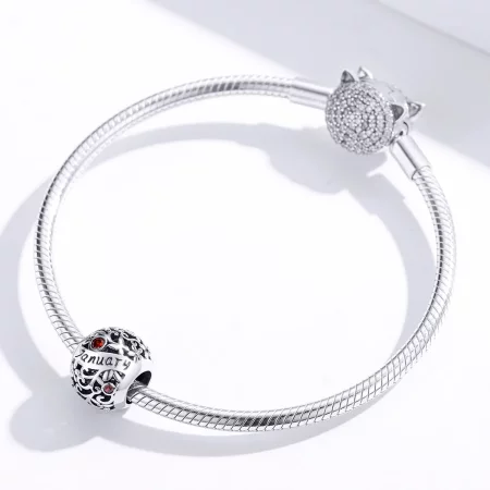 Pandora Style Silver January Birthstone Charm - SCC1385-1